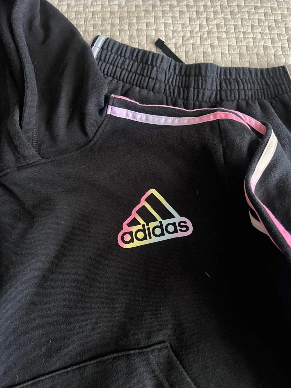 Girls Adidas sweatsuit. Size S